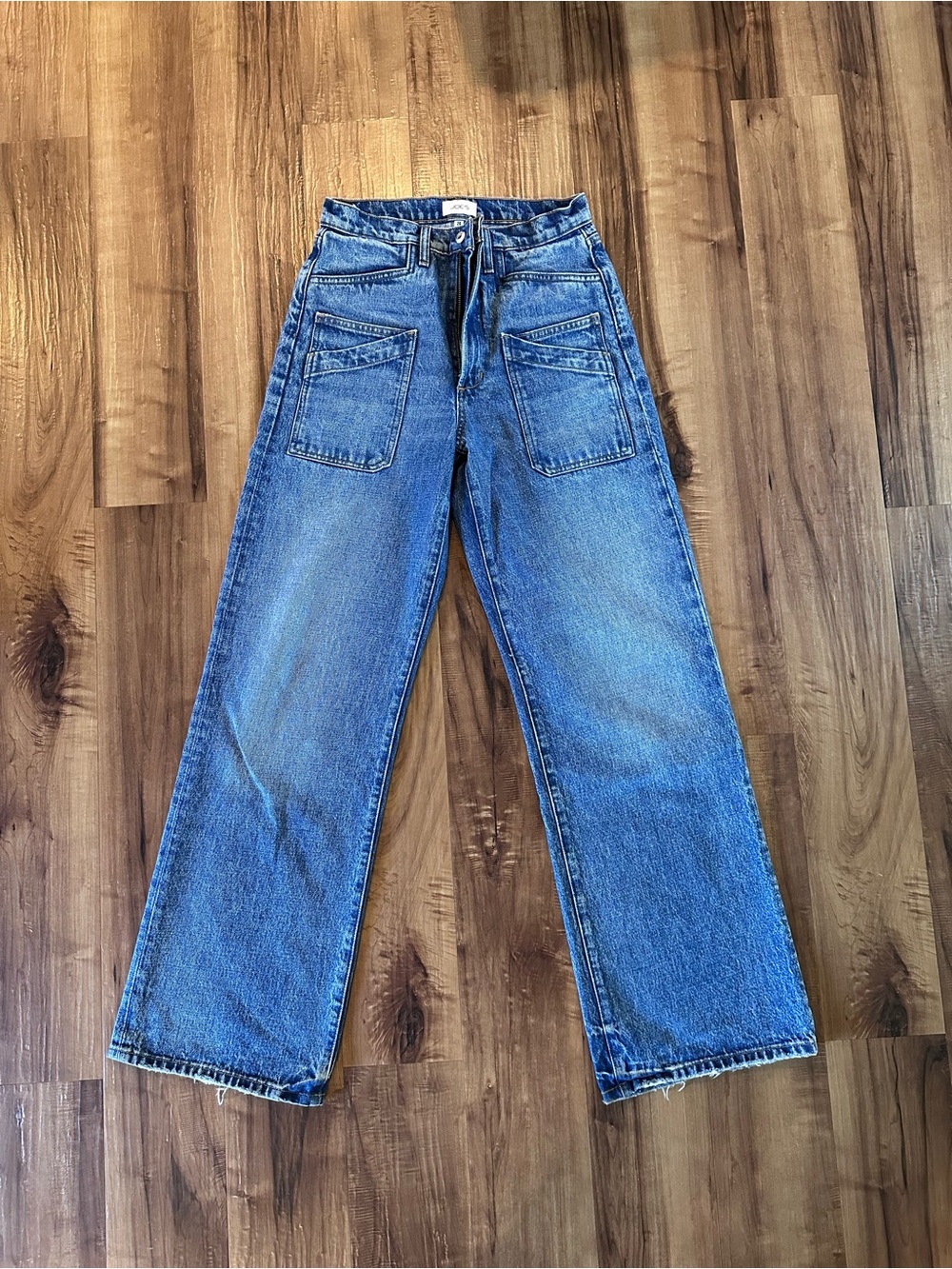 EUC sz26 Joe's Jeans The Harlowe High Rise Wide leg in Glorious 100% cotton - Picture 7 of 15